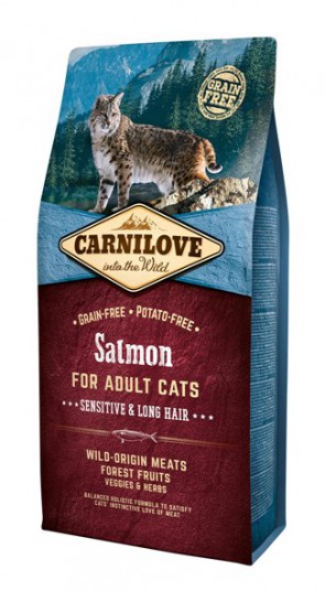 Carnilove Salmon Sensitive & Long Hair 2kg